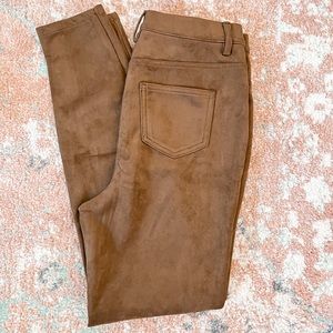 Faux Suede Pants